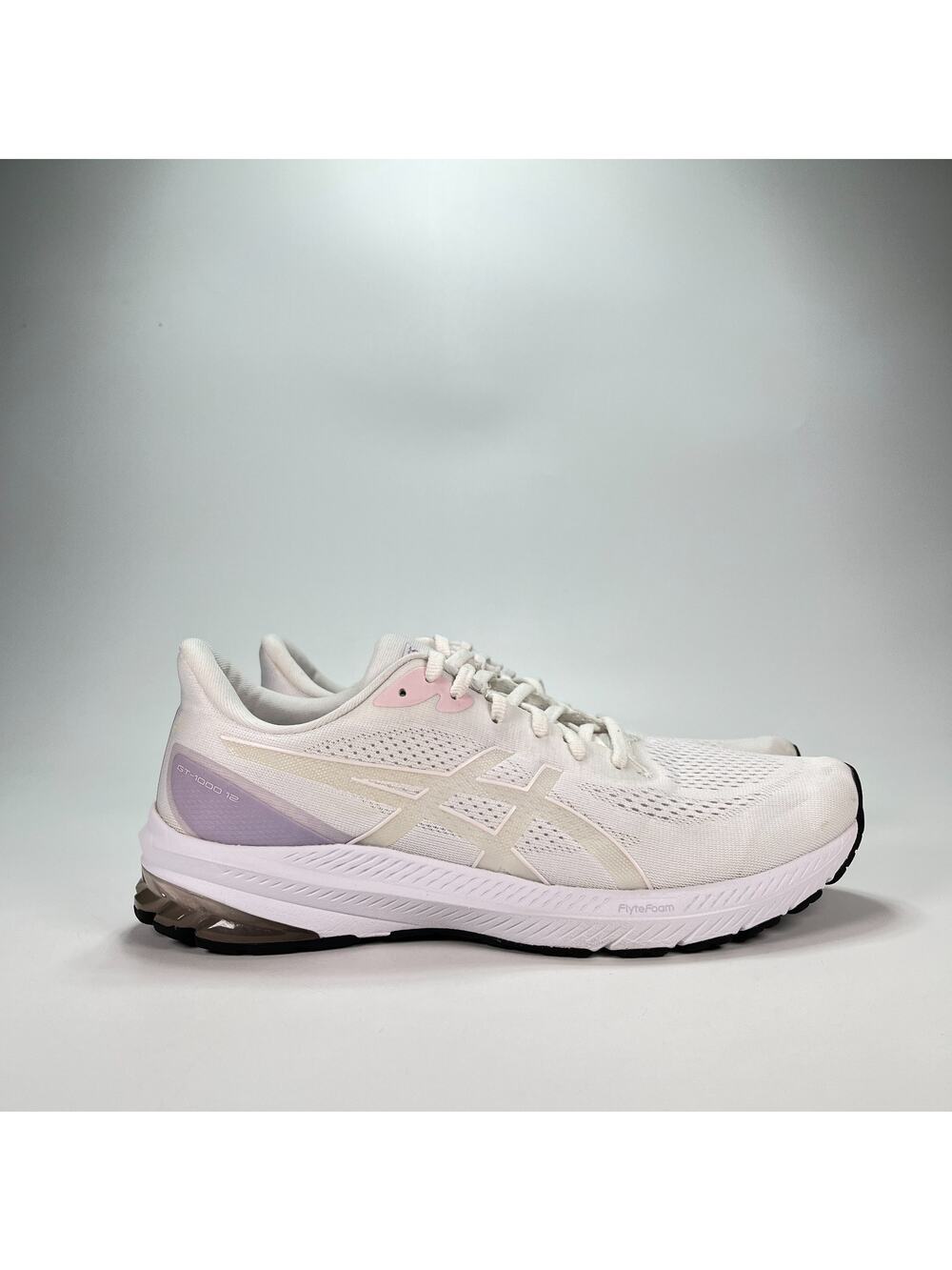ASICS GT-1000 12 White Cosmos Running Sneakers 1012B450 Womens Size 11 Mens 9.5